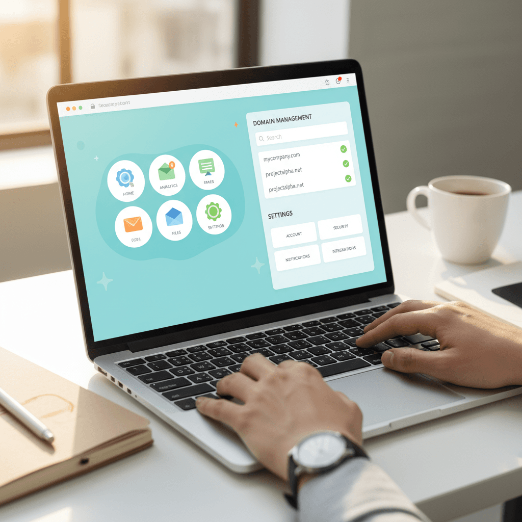Intuitive hosting control panel for easy management